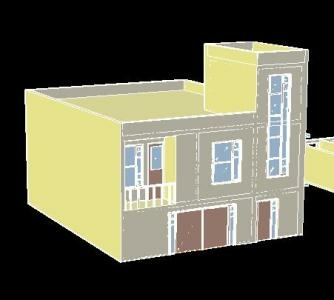 Модель дома в 3D