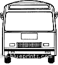 Автобус Bus CBM LMB 11 LMB 12 Front - чертежи, габариты, рисунки автомобиля