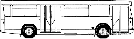 Автобус Bus CBM TDU 10 11 12 - чертежи, габариты, рисунки автомобиля