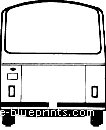 Автобус Bus CBM TDU 10 11 12 Back - чертежи, габариты, рисунки автомобиля