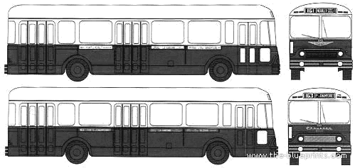 Bus Chausson APVU (1956) - drawings, dimensions, pictures of the car