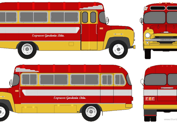 Chevrolet Bus (1962) - drawings, dimensions, pictures of the car