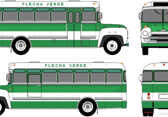 Автобус Chevrolet Metropolitana Bus (1963) - чертежи, габариты, рисунки автомобиля