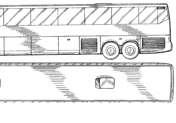 Автобус Coach 04 - чертежи, габариты, рисунки автомобиля