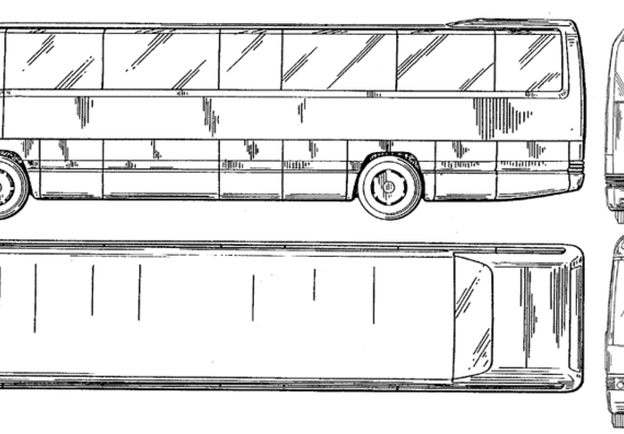 Автобус Coach 05 - чертежи, габариты, рисунки автомобиля