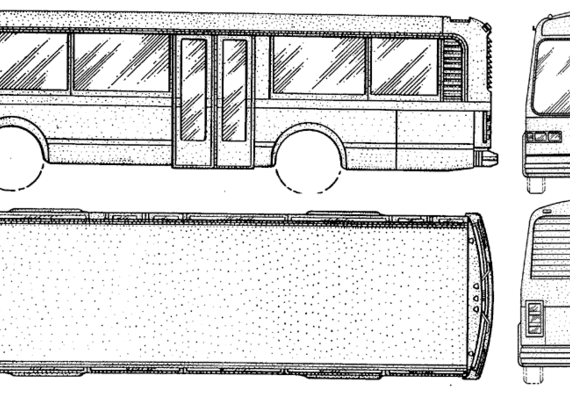 Автобус Coach 06 - чертежи, габариты, рисунки автомобиля