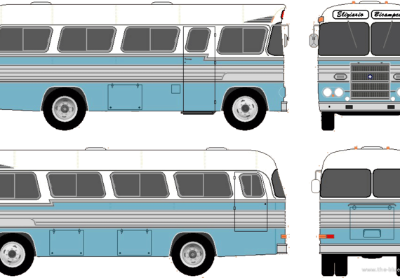Автобус Eliziario Bicampeao Bus (1971) - чертежи, габариты, рисунки автомобиля