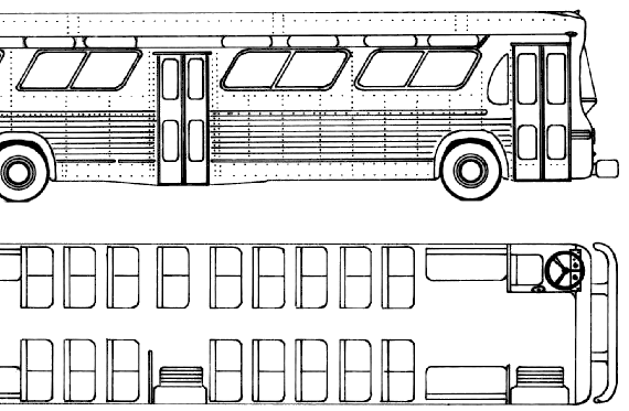 Bus GMC Greyhound Bus (1959) - drawings, dimensions, pictures of the car