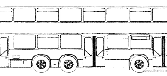 Автобус Graf and Stift DHH (1981) - чертежи, габариты, рисунки автомобиля