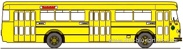 Автобус Henschel HS 160 USL - чертежи, габариты, рисунки автомобиля