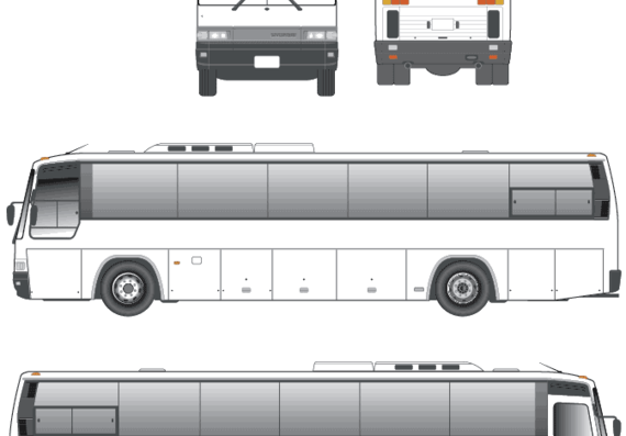 Автобус Hyundai HI-DECKER - чертежи, габариты, рисунки автомобиля
