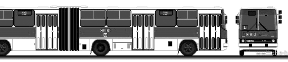 Bus Ikarus 280.26 - drawings, dimensions, pictures of the car