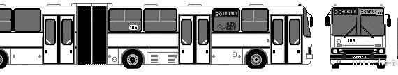 Bus Ikarus 280.70E (2002) - drawings, dimensions, pictures of the car