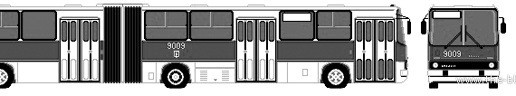 Bus Ikarus 280.T4 (2002) - drawings, dimensions, pictures of the car