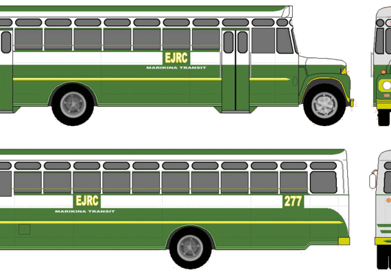 Bus International Bus (1970) - drawings, dimensions, pictures of the car
