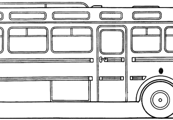 Автобус Jelcz 014 (1969) - чертежи, габариты, рисунки автомобиля