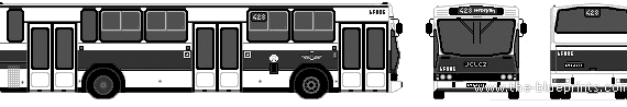Автобус Jelcz M120M (2003) - чертежи, габариты, рисунки автомобиля
