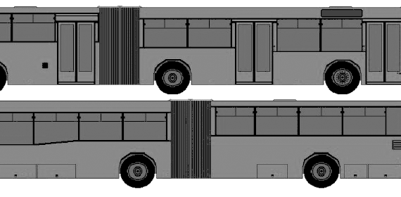 Автобус Jelcz M181 - чертежи, габариты, рисунки автомобиля