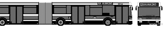 Автобус Jelcz M182MB (2003) - чертежи, габариты, рисунки автомобиля