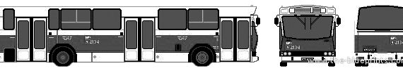 Автобус Jelcz PR100M (2005) - чертежи, габариты, рисунки автомобиля