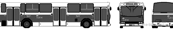 Автобус Jelcz PR110M (2005) - чертежи, габариты, рисунки автомобиля