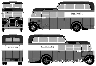 Автобус Leyland Cub 1.5 Decker (1936) - чертежи, габариты, рисунки автомобиля