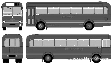 Leyland Tiger Cub bus (1953) - drawings, dimensions, pictures of the car