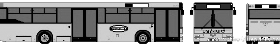 Автобус MAN SL263 (2003) - чертежи, габариты, рисунки автомобиля