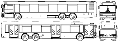 Bus MAZ 107 (2007) - drawings, dimensions, pictures of the car
