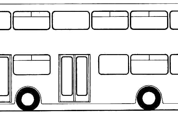 Автобус MCW Metrobus (1978) - чертежи, габариты, рисунки автомобиля