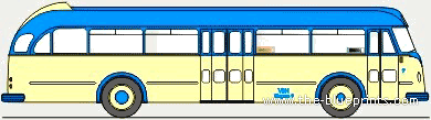 Автобус Magirus-Deutz O 6500 - чертежи, габариты, рисунки автомобиля