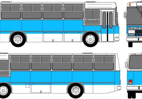 Автобус Mercedes-Benz Bus (1980) - чертежи, габариты, рисунки автомобиля