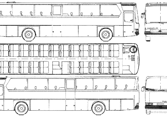 Автобус Mercedes-Benz E310 Drogmoller (1978) - чертежи, габариты, рисунки автомобиля