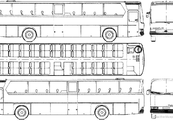 Автобус Mercedes-Benz E310 Superpullman (1978) - чертежи, габариты, рисунки автомобиля
