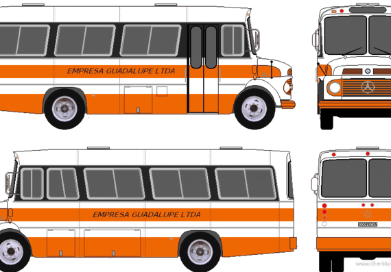 Автобус Mercedes-Benz L1113 Bus (1984) - чертежи, габариты, рисунки автомобиля
