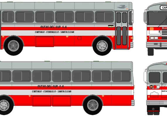 Автобус Mercedes-Benz LPO-1113 Bus (1994) - чертежи, габариты, рисунки автомобиля