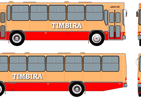 Автобус Mercedes-Benz OF-1318 Bus (1998) - чертежи, габариты, рисунки автомобиля