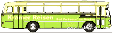 Mercedes-Benz O 322 bus - drawings, dimensions, pictures of the car