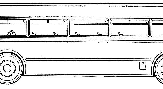 Mercedes Benz 0-6600H bus (1952) - drawings, dimensions, pictures of the car