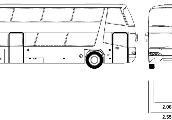 Bus Neoplan Skyliner - drawings, dimensions, pictures of the car