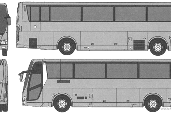 Nissan Space Wing A SHD bus - drawings, dimensions, pictures of the car