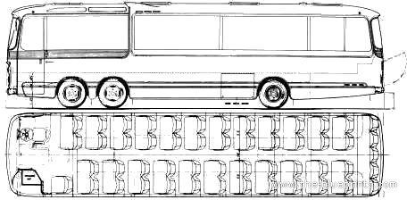 Автобус Plaxton VAL (1965) - чертежи, габариты, рисунки автомобиля