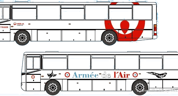 Автобус Renault Axer - чертежи, габариты, рисунки автомобиля