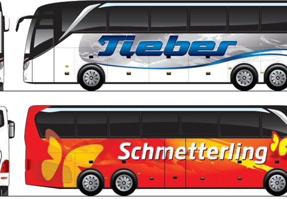 Bus Setra - drawings, dimensions, figures of the car