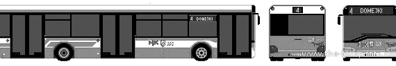Автобус Solaris Urbinetto 12 (2005) - чертежи, габариты, рисунки автомобиля