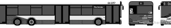 Автобус Solaris Urbinetto 15 (2005) - чертежи, габариты, рисунки автомобиля