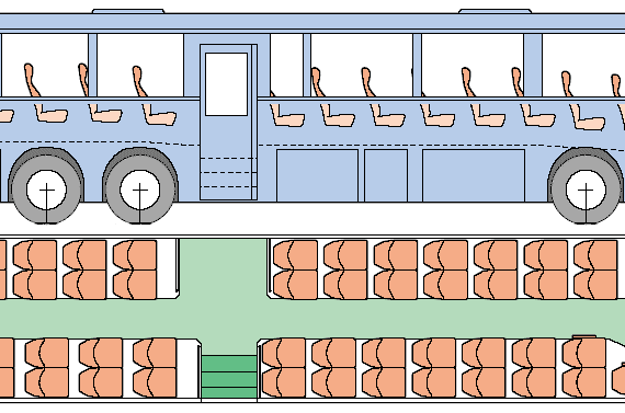 Volvo 8500 bus - drawings, dimensions, pictures of the car