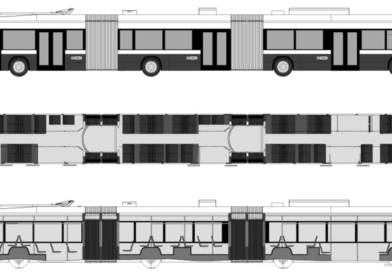 Bus Zuerich - drawings, dimensions, pictures of the car