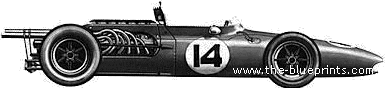 AAR Eagle-Weslake F1 GP (1967) - Разные автомобили - чертежи, габариты, рисунки автомобиля