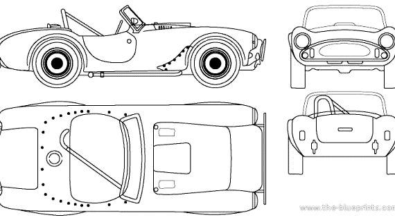 AC Ace - AC - drawings, dimensions, figures of the car